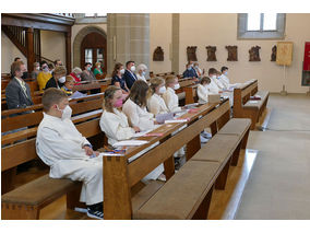 Dankgottesdienst der Kommunionkinder (Foto: Karl-Franz Thiede)